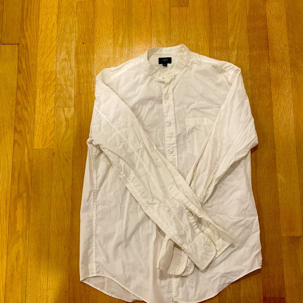 J.Crew white button down